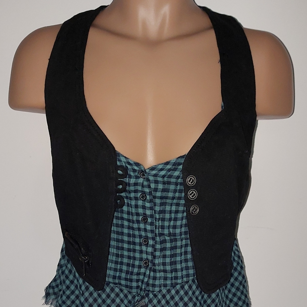 Bershka Denim Womens Sleeveless Cardigan Jacket Waistcoat Coat Vest Jeans Top